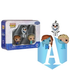 Brand New Pocket Pop! Funko, Disney Frozen, 01 Anna Olaf Elsa Figure Doll